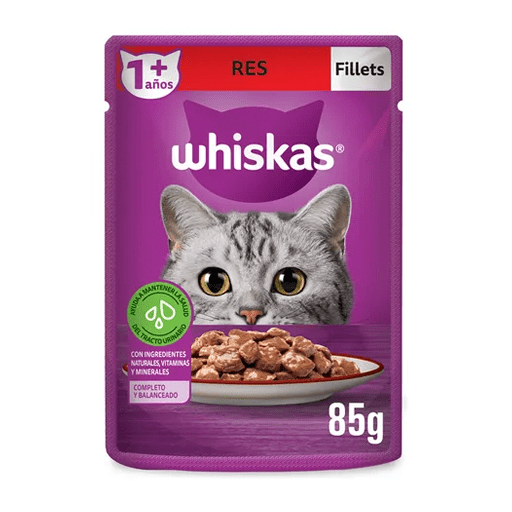 Alimento semi húmedo para gato Whiskas