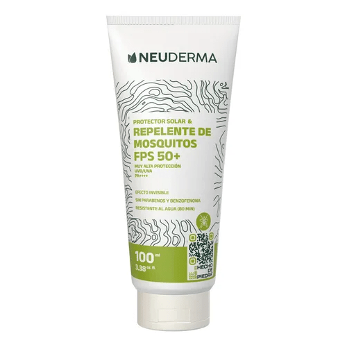 Neuderma Protector Solar 50+ & Repelente Mosquitos Orgánico