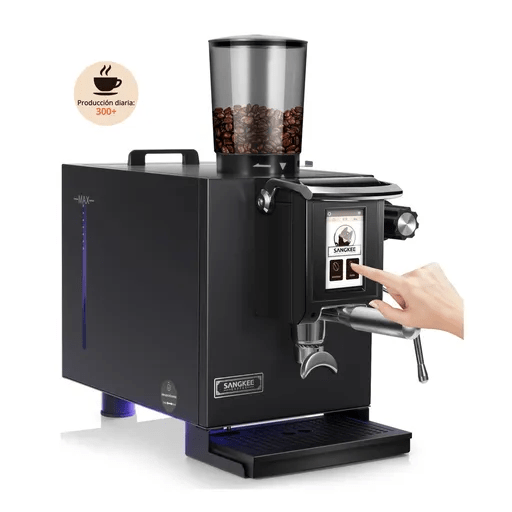 Cafetera con molinillo integrado